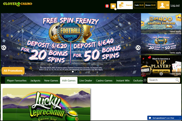 Clover Casino screen shot