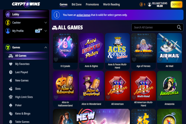 CryptoWins screen shot