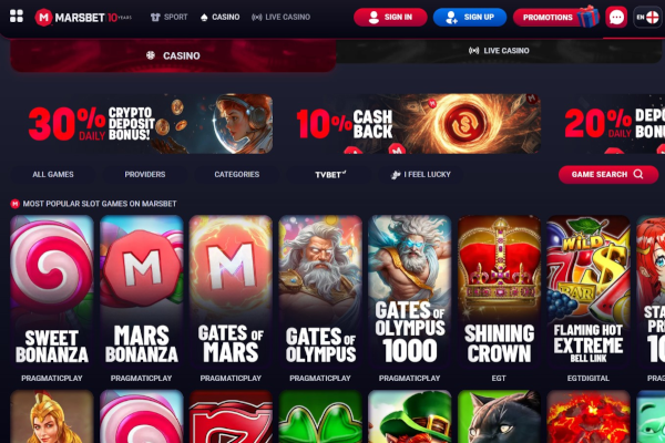 Marsbet screen shot