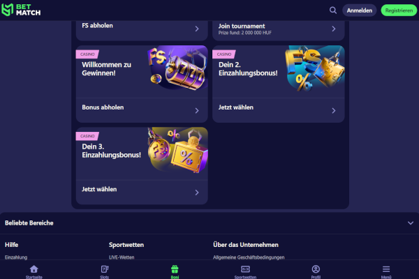 BetMatch screen shot