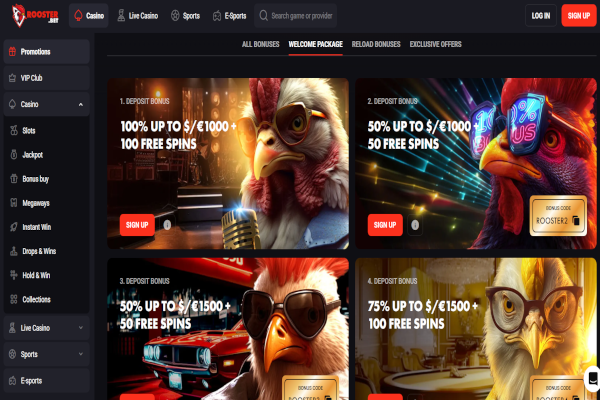 Rooster.Bet Casino screen shot