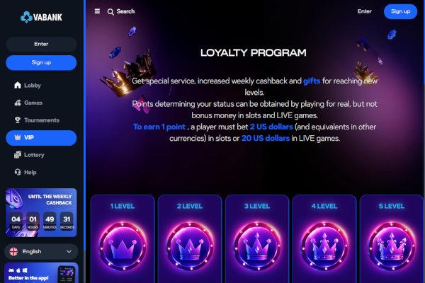 VA Bank Casino screen shot