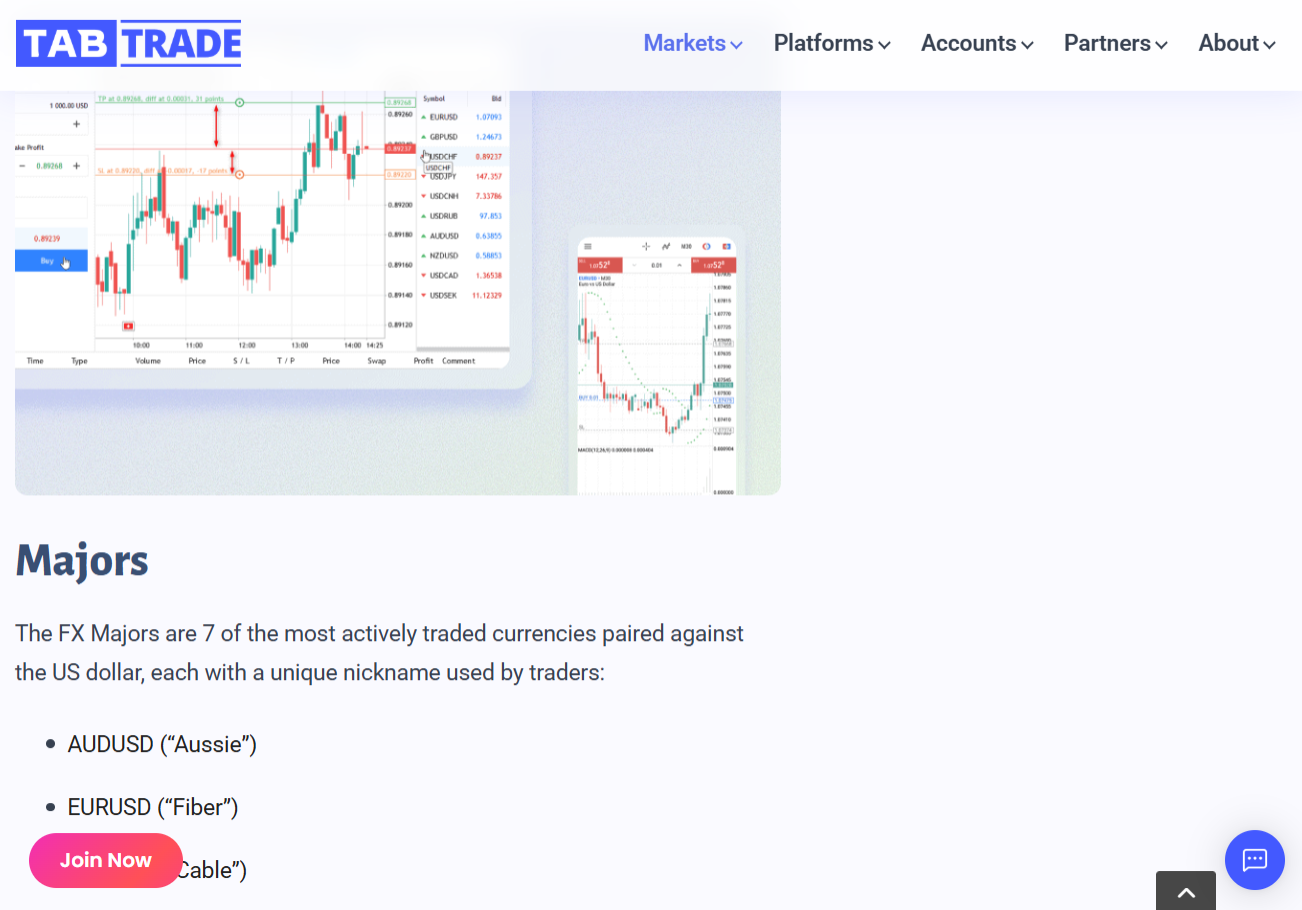 TabTrade screen shot