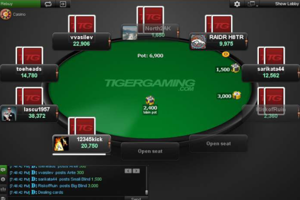 TigerGaming Poker screen shot
