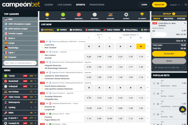 Campeonbet screen shot