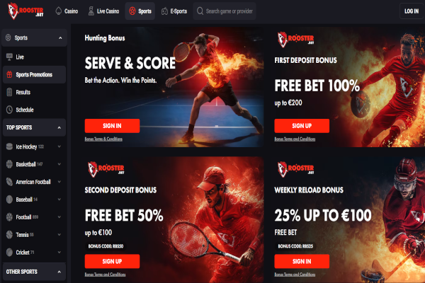 Rooster.Bet screen shot